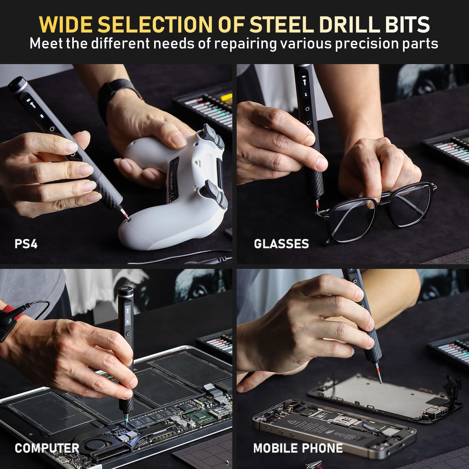 Juego de Destornilladores Eléctrico ZOE 71 en 1 con Luz LED