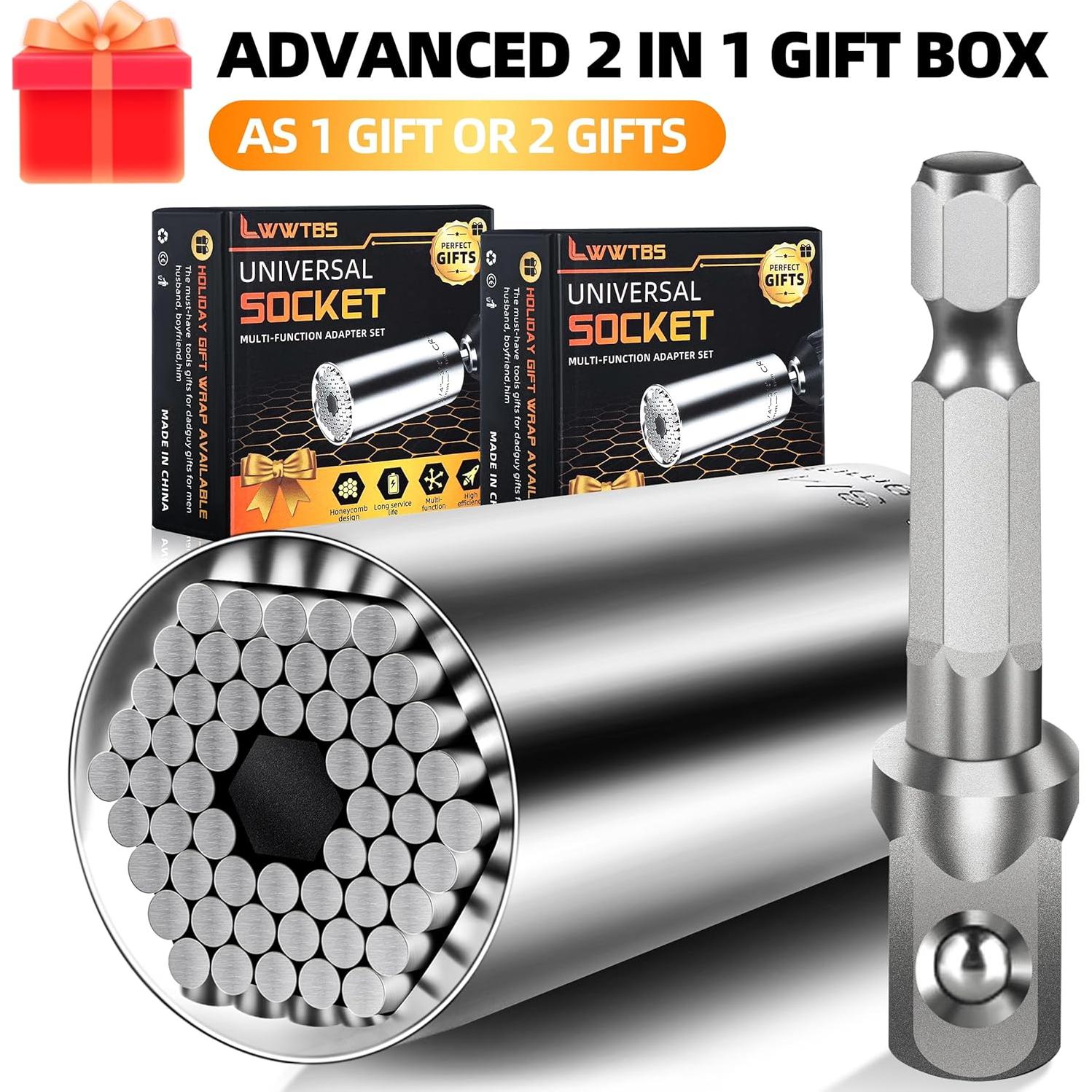 Juego de Socket Universal LWWTBS 54 Piezas 7-19mm