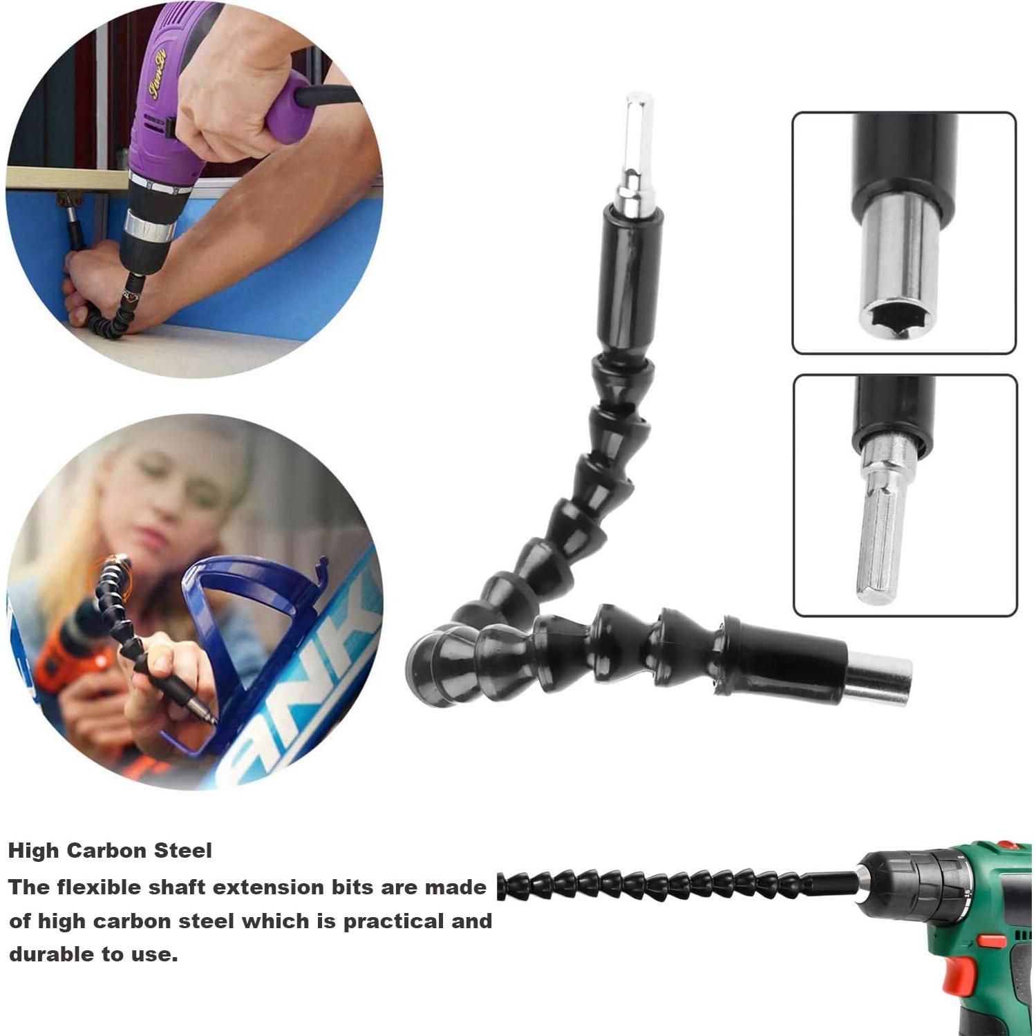 Extensión de Broca Flexible YIOYULEN 29.5cm 12PCS Adaptador