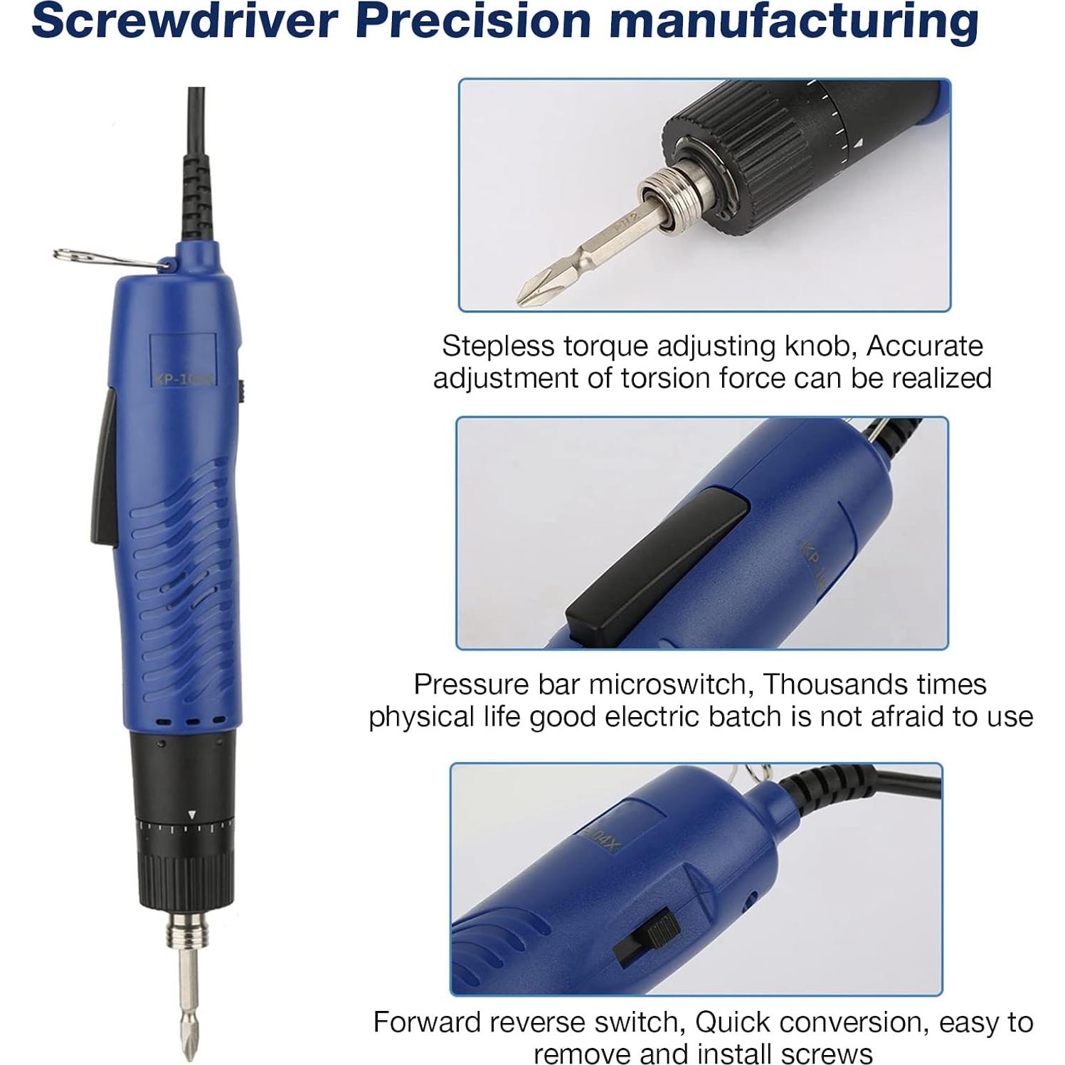 Destornillador Eléctrico Ajustable Walfront 900RPM 6.35mm