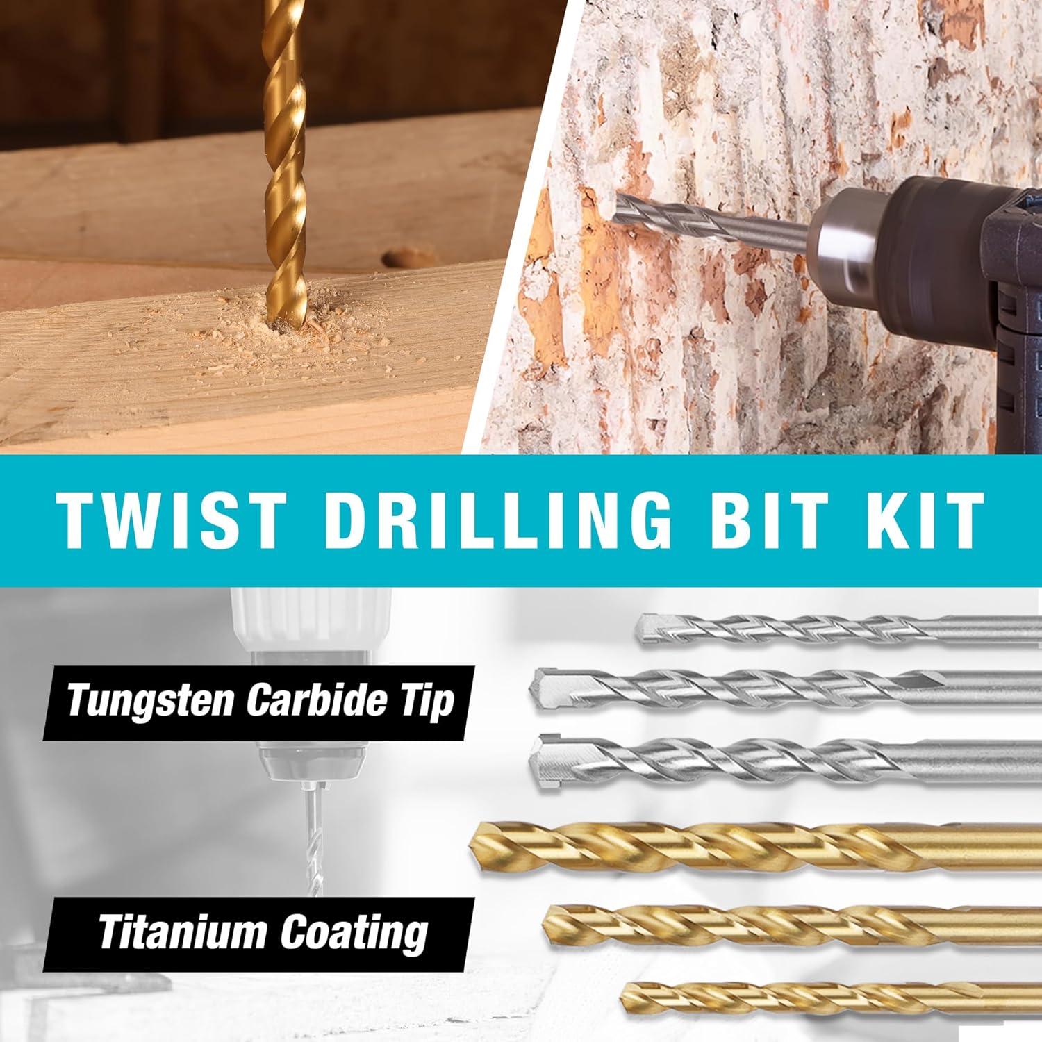 Juego de Brocas DURATECH 66 PCS con Estuche Resistente