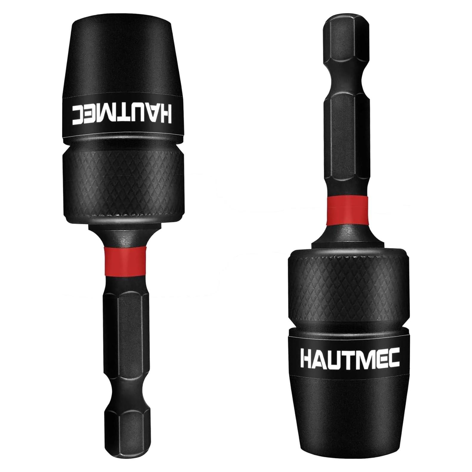 Soporte de Punta de Cambio Rápido HAUTMEC 1/4" 2 Pcs Acero