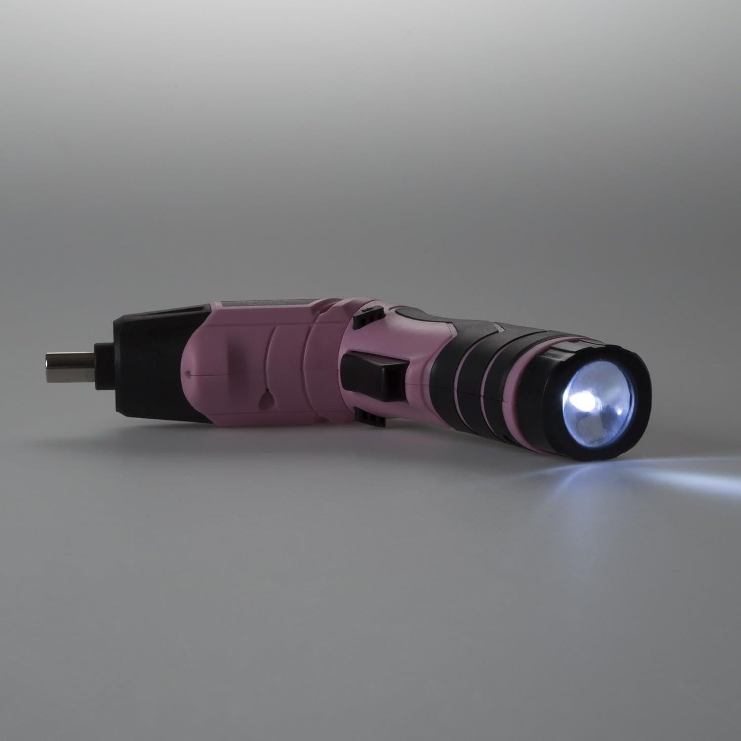 Destornillador Eléctrico Inalámbrico Stalwart 3.6V Rosa 45 Piezas