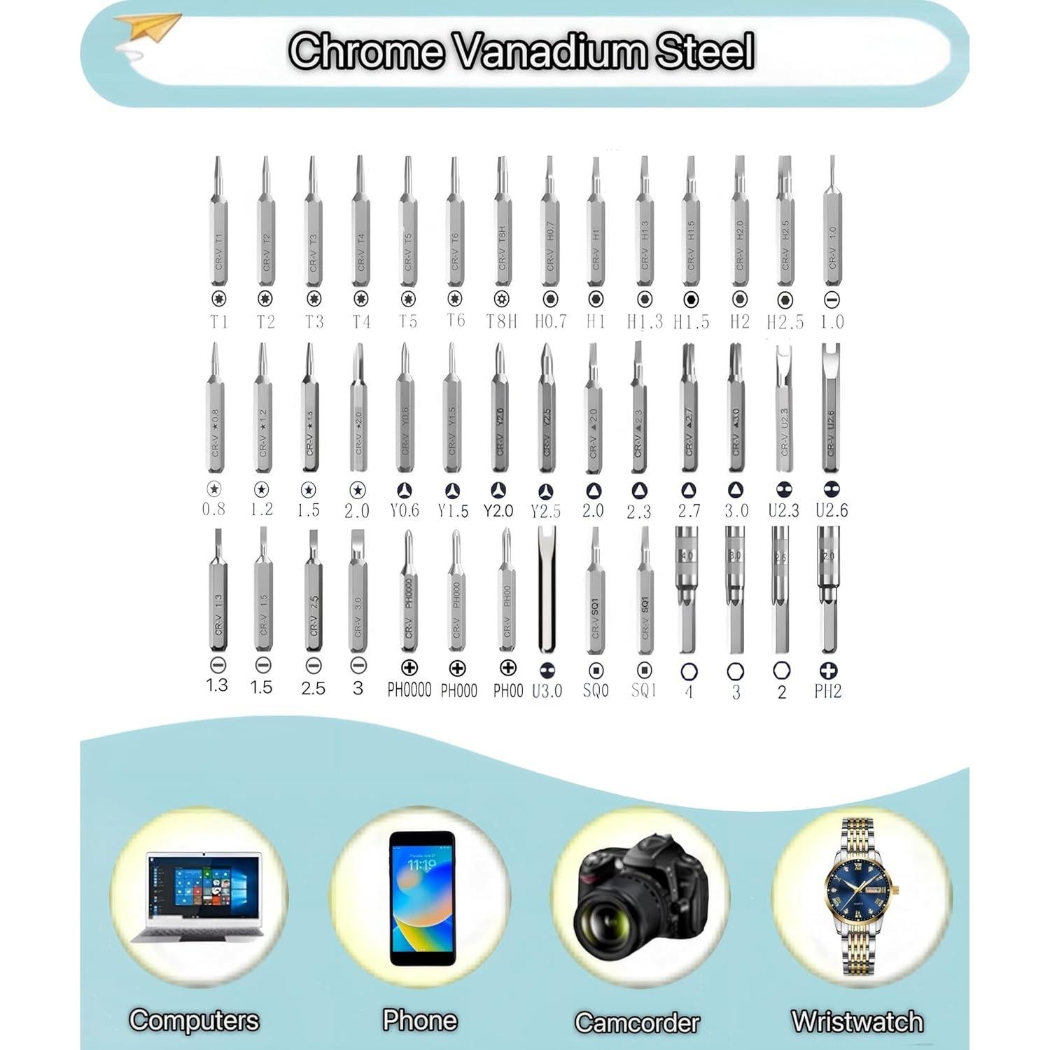 Juego de destornilladores 88 en 1 hgsdtools con trinquete