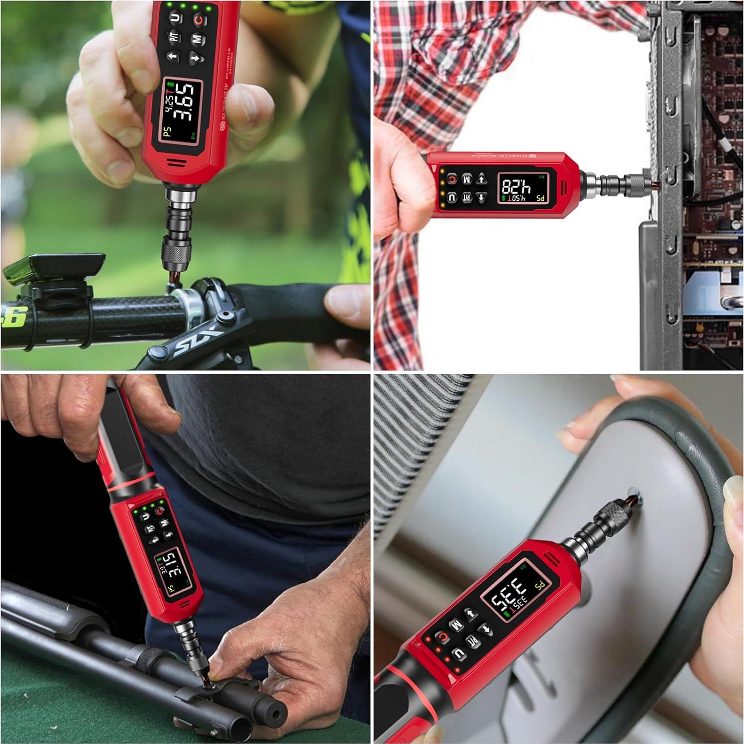 Destornillador de Par Digital SUERCUP 0.15-10Nm 9 Modos