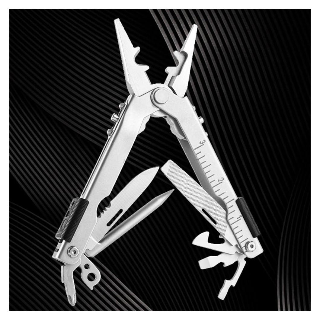 Alicate Multifuncional GXMRHWY 13 en 1 Acero Inoxidable Plata