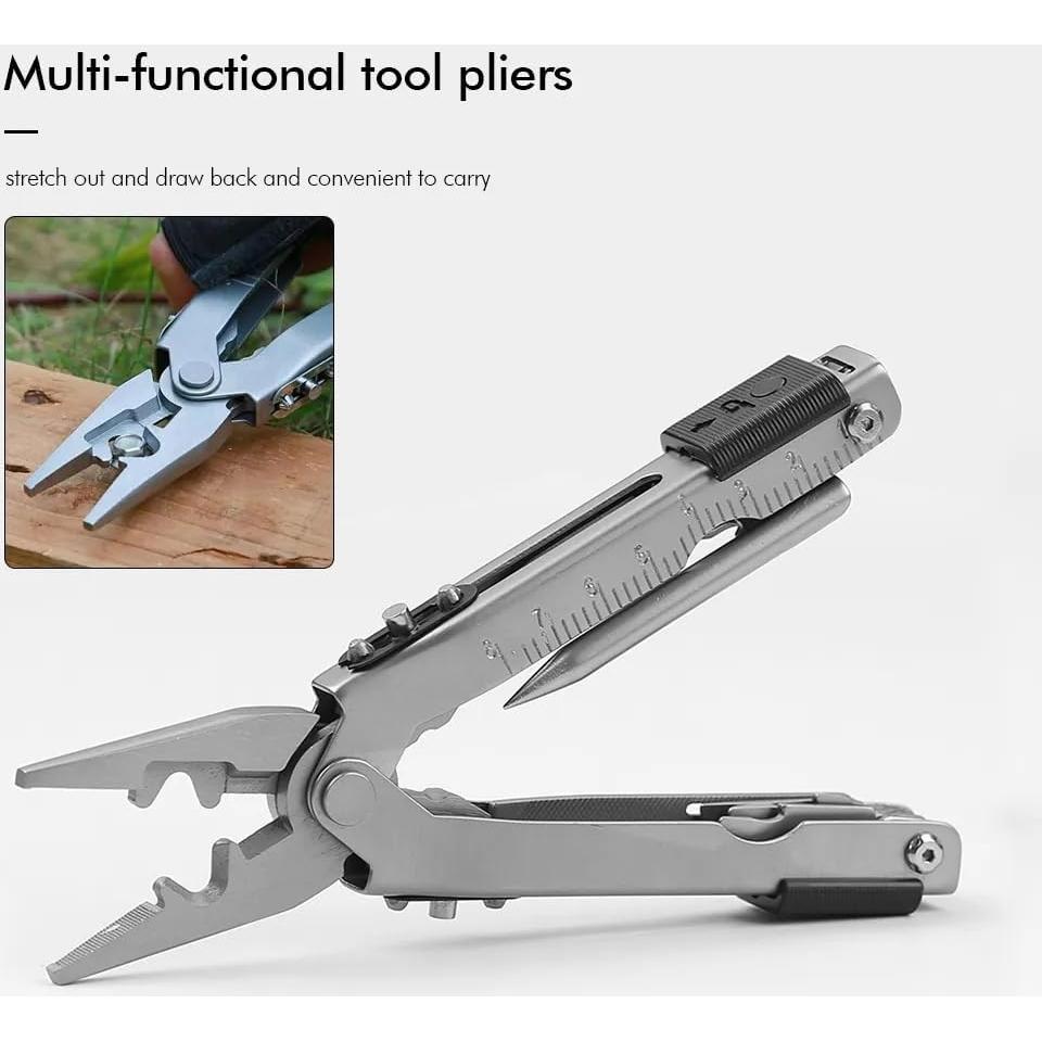 Alicate Multifuncional GXMRHWY 13 en 1 Acero Inoxidable Plata