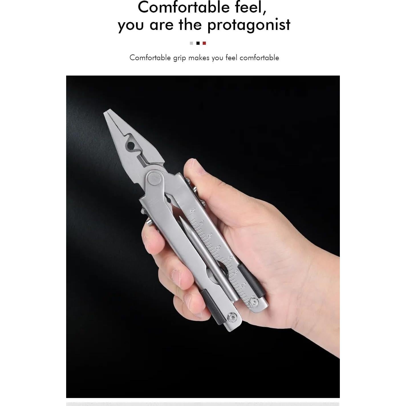 Alicate Multifuncional GXMRHWY 13 en 1 Acero Inoxidable Plata