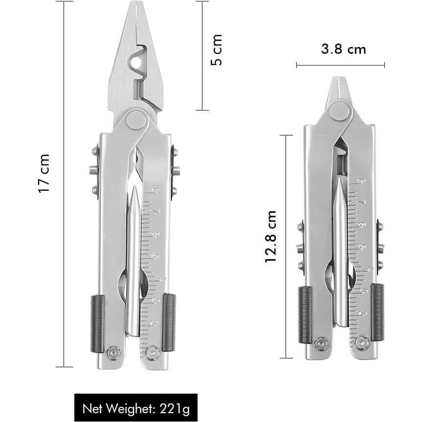 Alicate Multifuncional GXMRHWY 13 en 1 Acero Inoxidable Plata