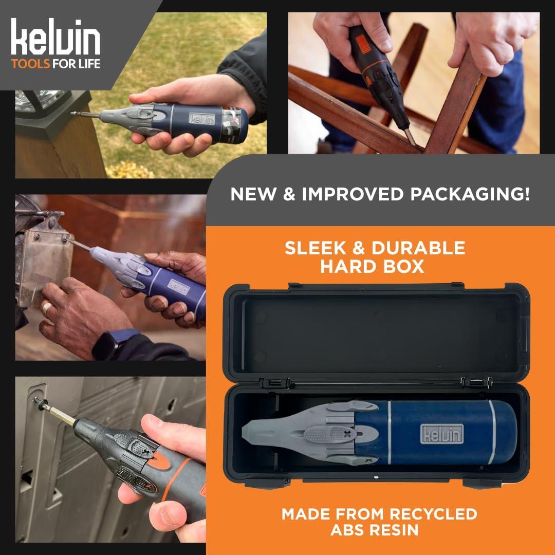 Destornillador Automático Kelvin Retractor 6-en-1 Negro/Naranja