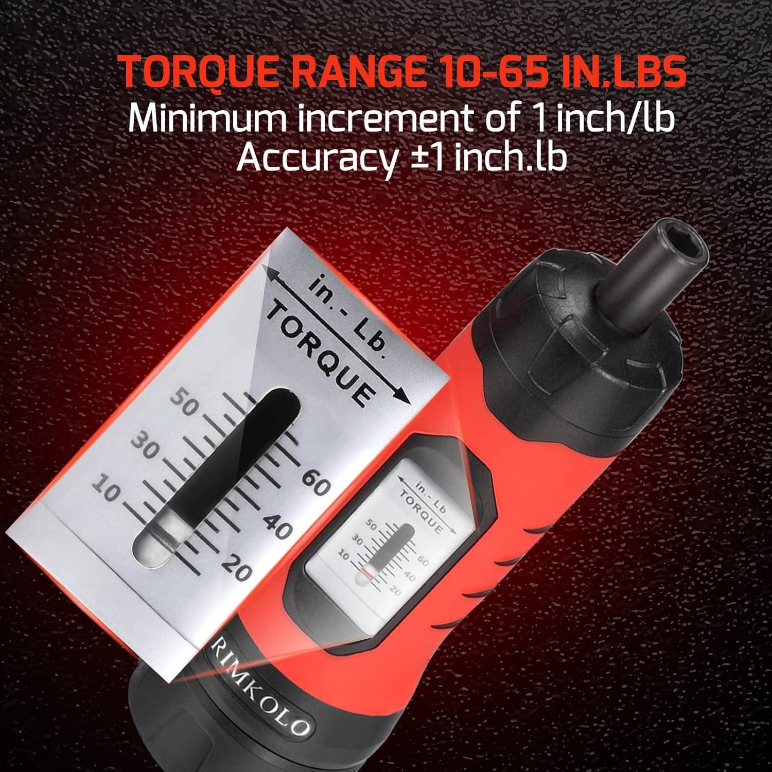 Juego de Llave de Torque RIMKOLO NLQZ-01 con 30 Puntas y Estuche
