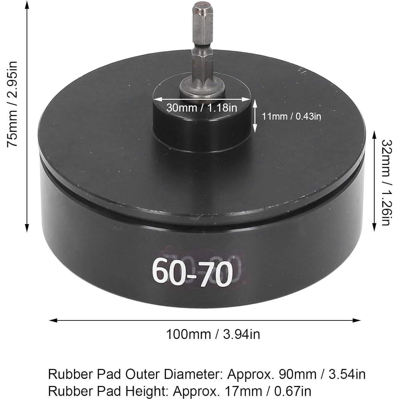 Cabezal de Taponado Eléctrico Fockety 60-70mm para Botellas