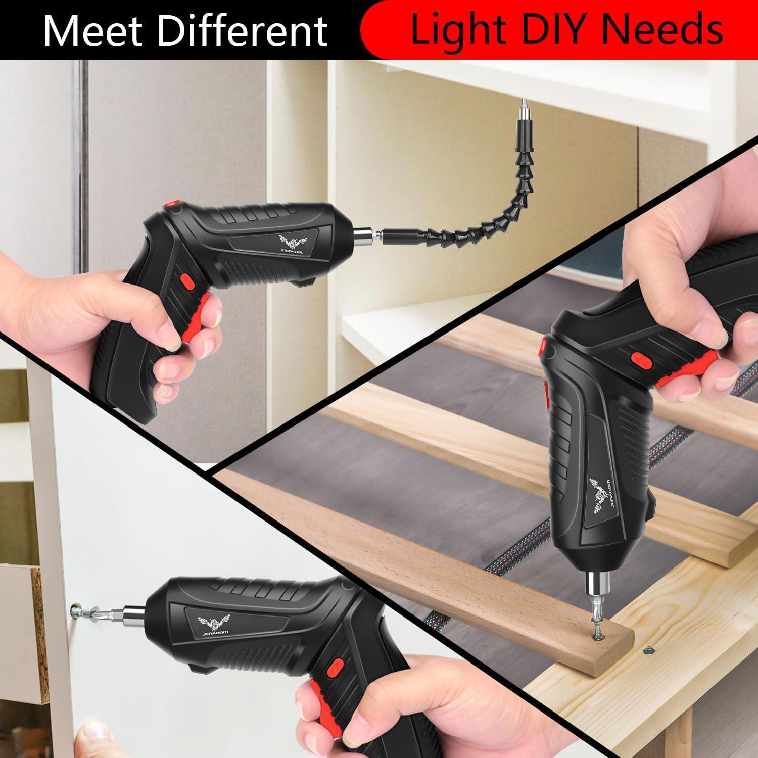 Destornillador Eléctrico Inalámbrico JENABOM 3.6V 47 Piezas