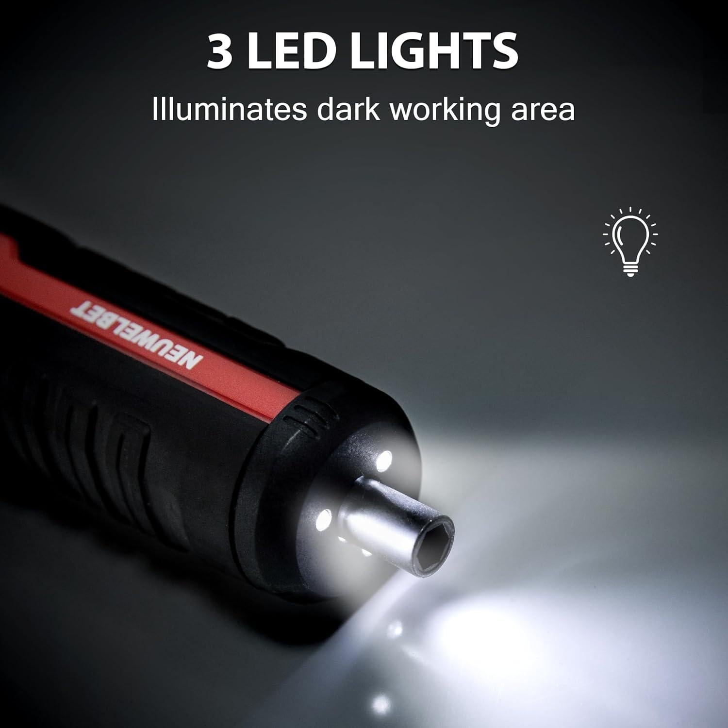 Destornillador Inalámbrico 4V NEUWELBET con Carga USB-C