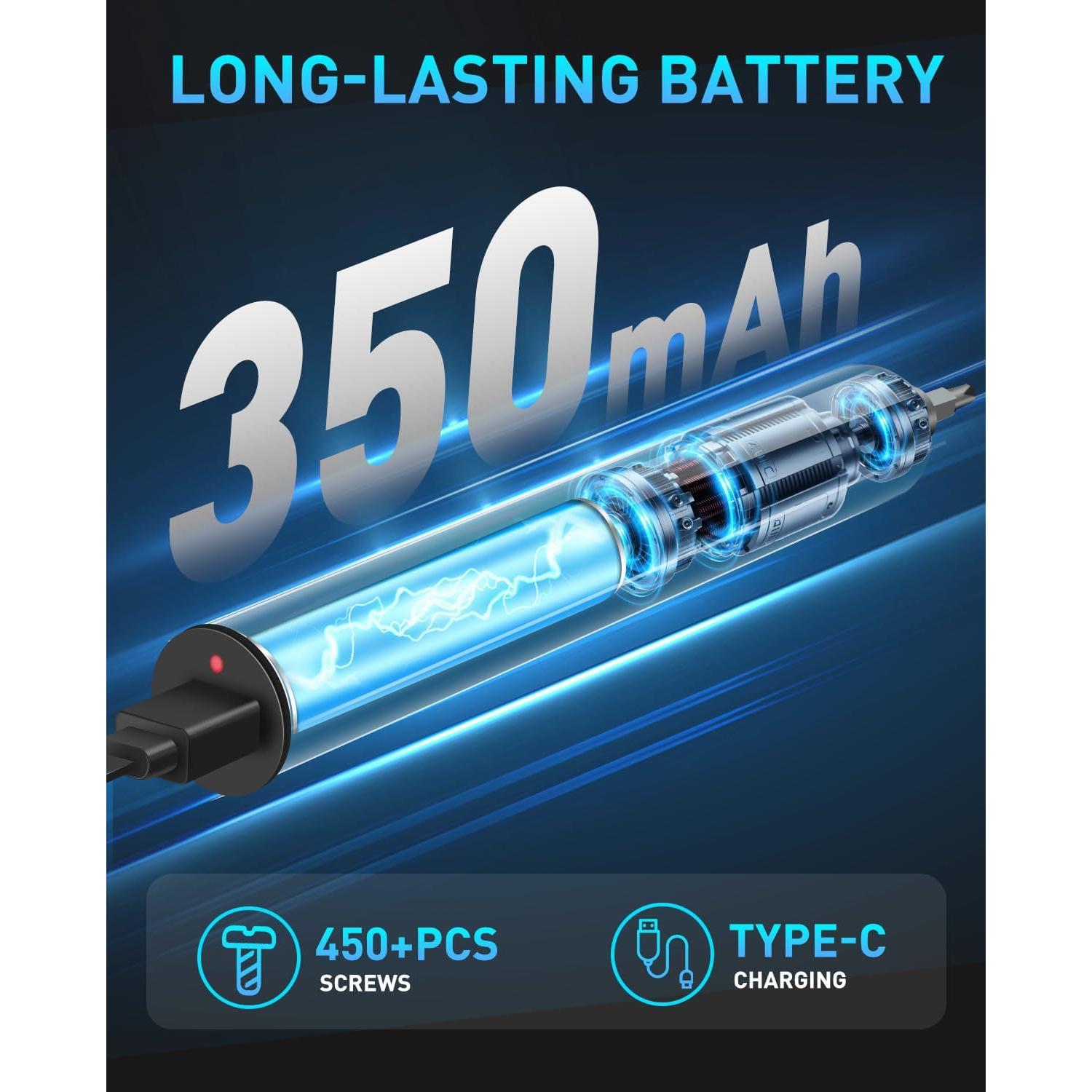 Destornillador Eléctrico WorkBless 3.7V 24 en 1 Recargable USB-C