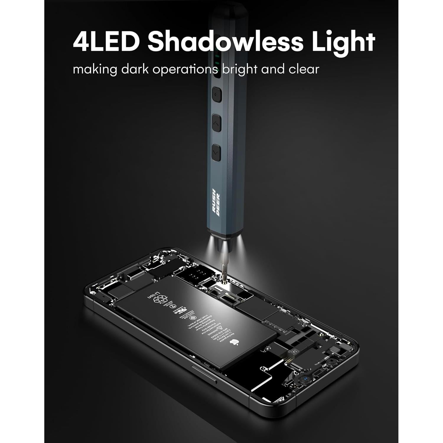 Destornillador Eléctrico Rush Deer 70 en 1 Mini Recargable