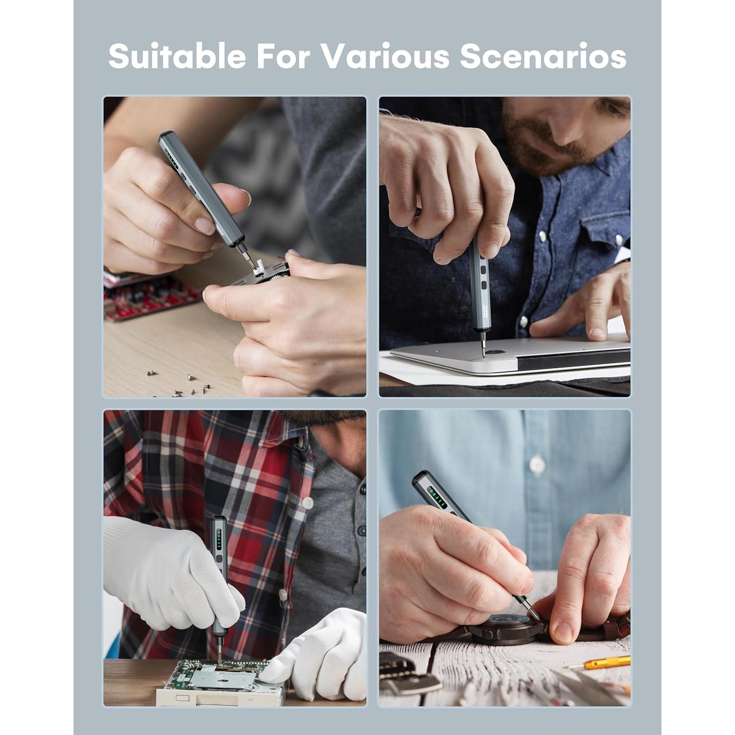 Destornillador Eléctrico Rush Deer 70 en 1 Mini Recargable