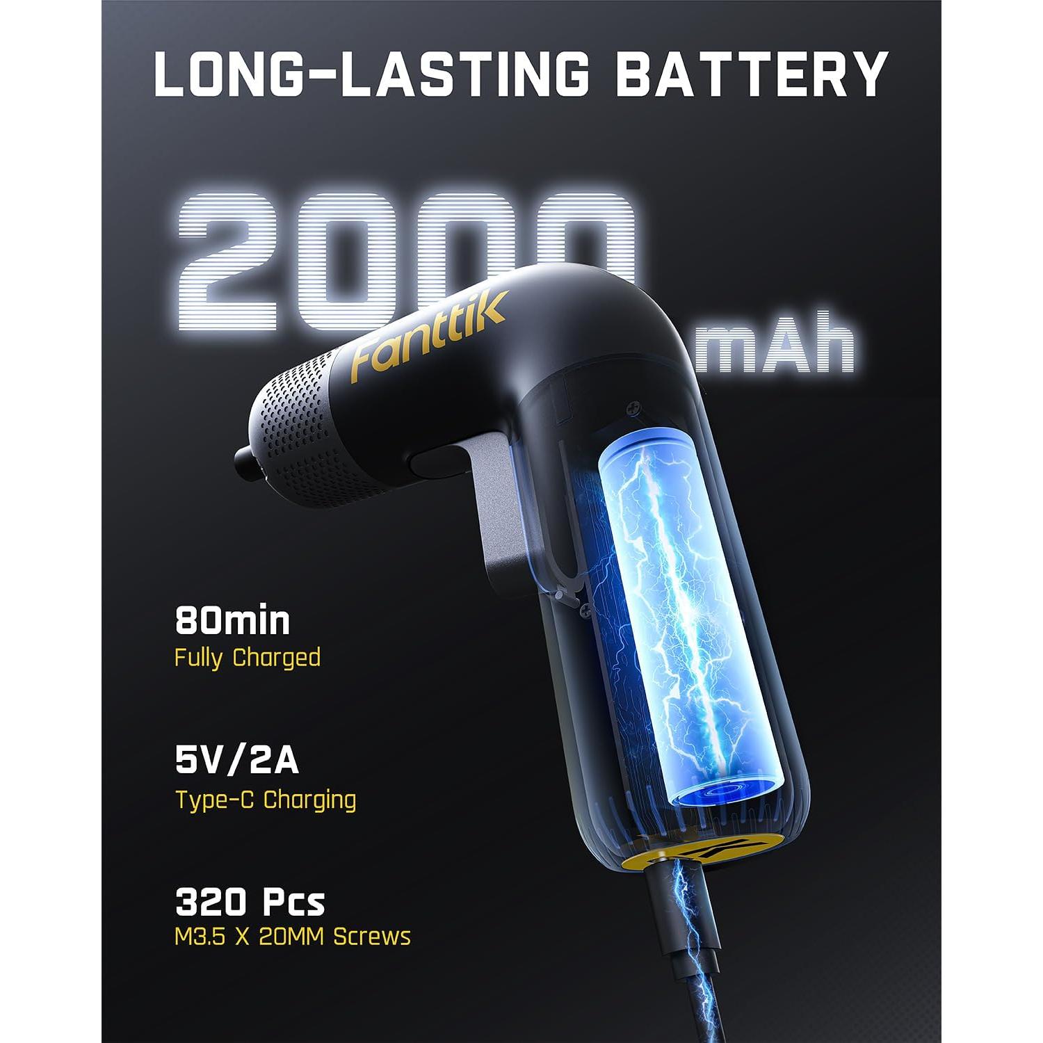 Destornillador eléctrico Fanttik L2 Pro 20 puntas 6 N·m