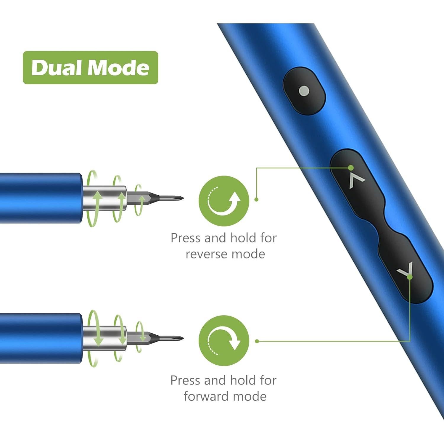 Destornillador Eléctrico KeeKit 28 en 1 Recargable USB Azul