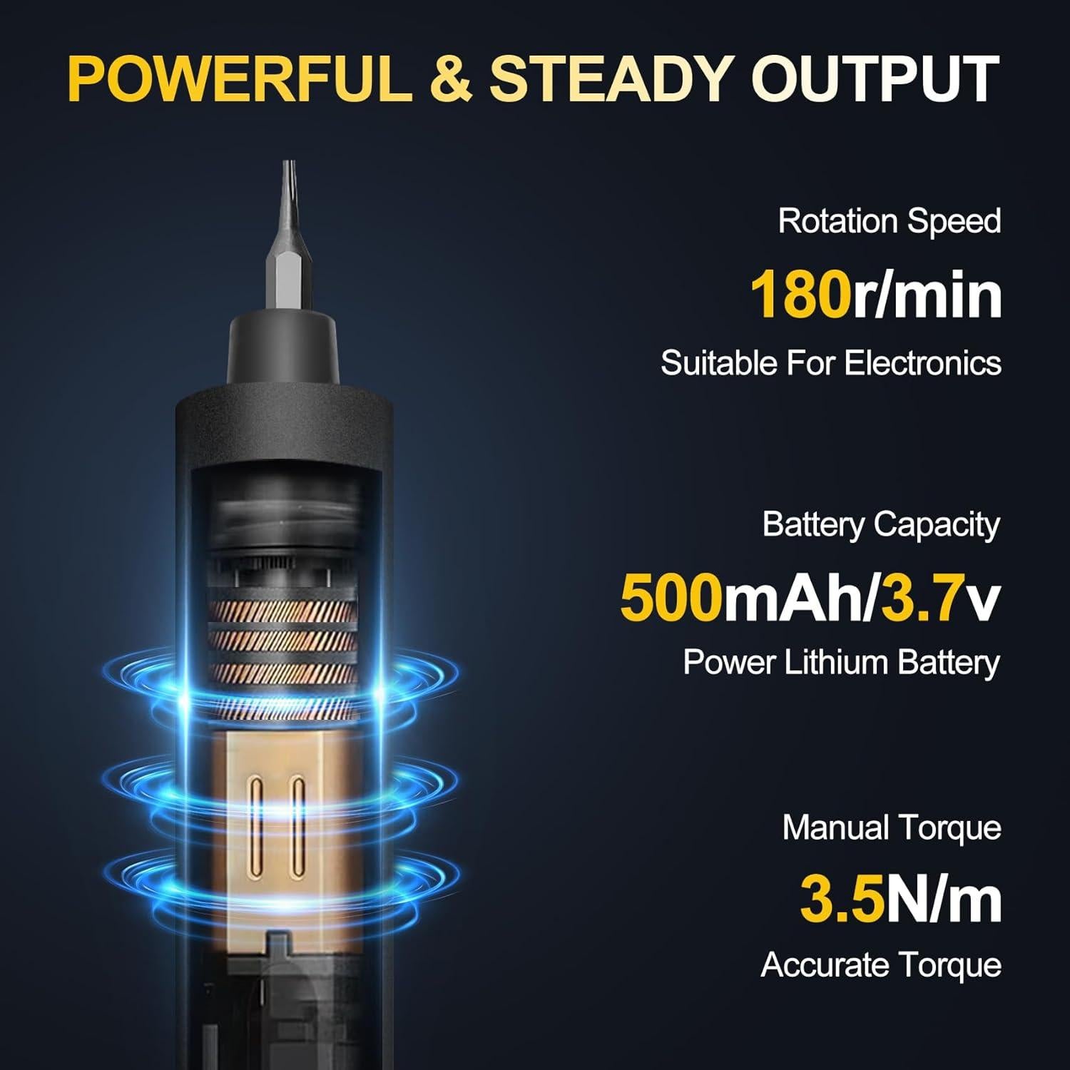 Destornillador Eléctrico de Precisión XIAONIAN 3.7V 76 en 1
