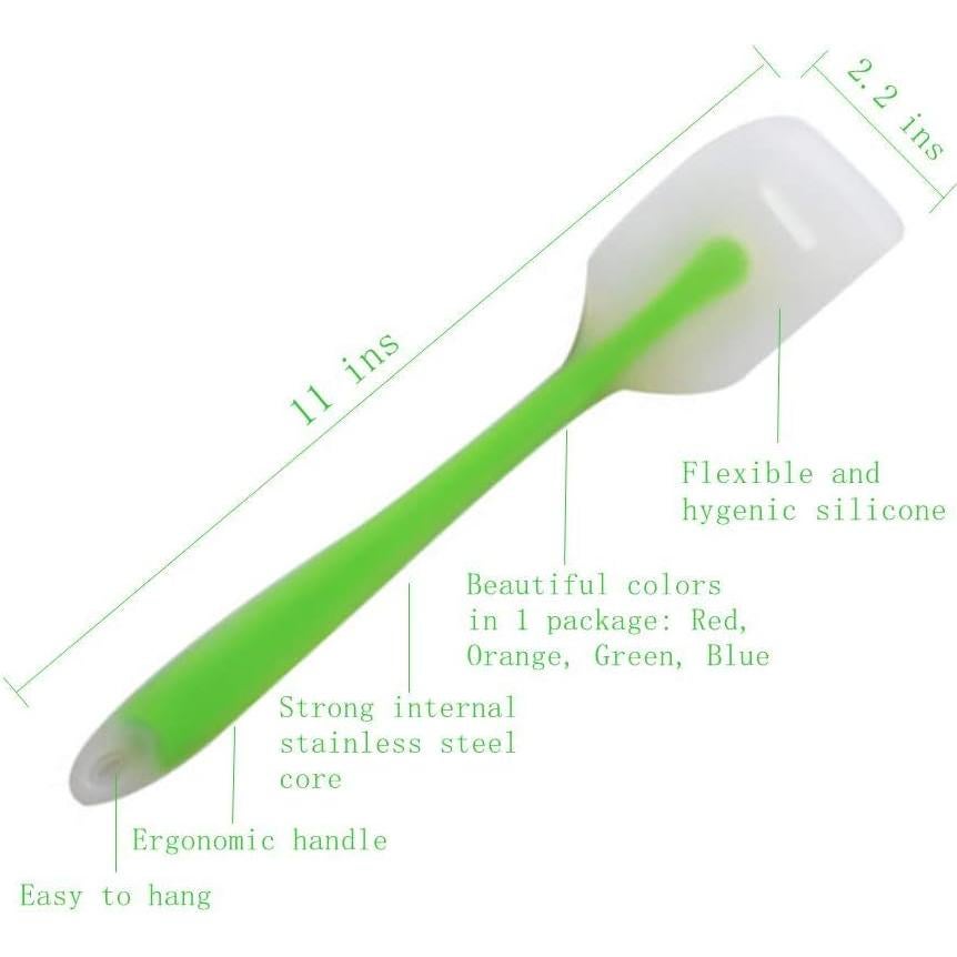 Juego de 4 Espátulas de Silicona HiramWare - Resistente al Calor