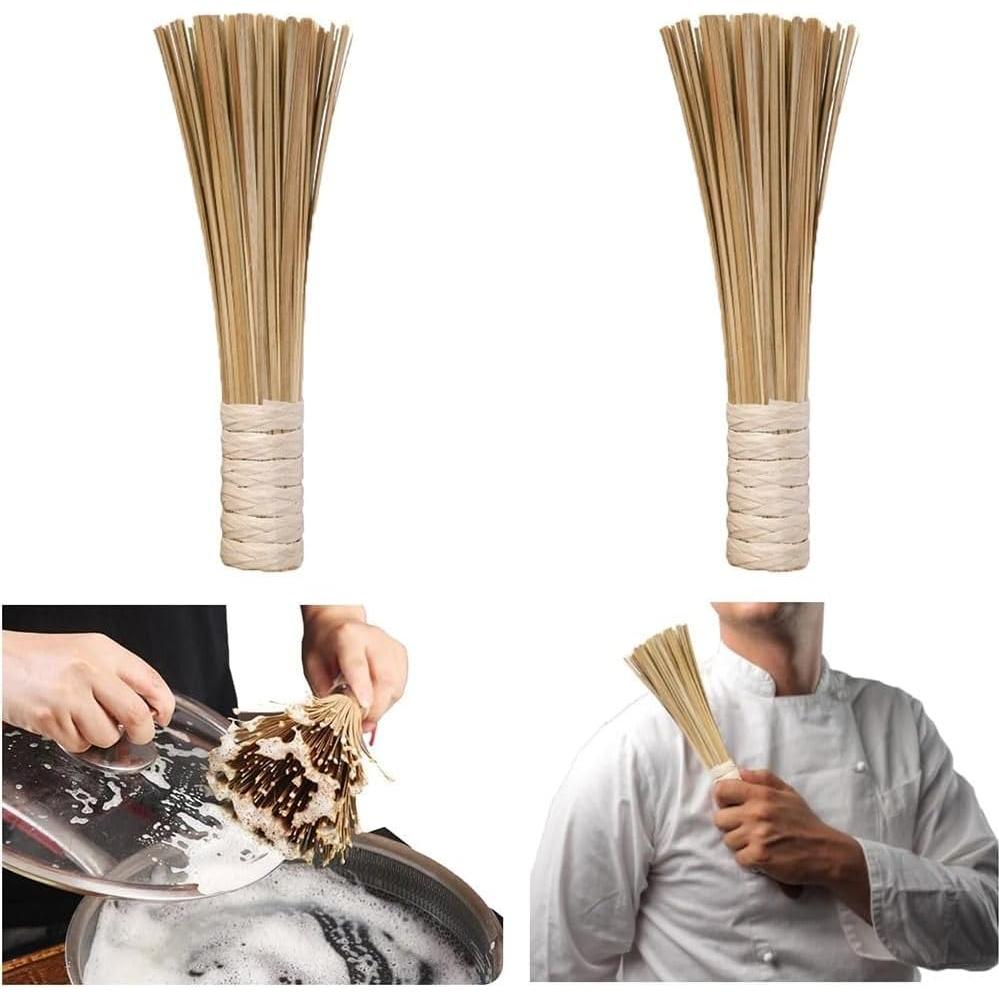 Set de 2 Cepillos de Wok de Bambú 30 cm - Gifthub