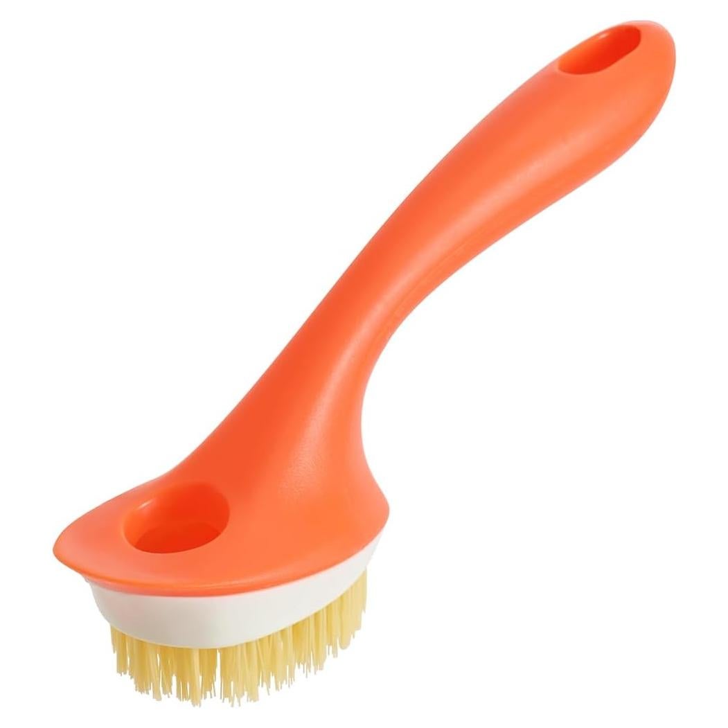 Cepillo para Platos Gudwivulyde Naranja con Agujeros de Lavado