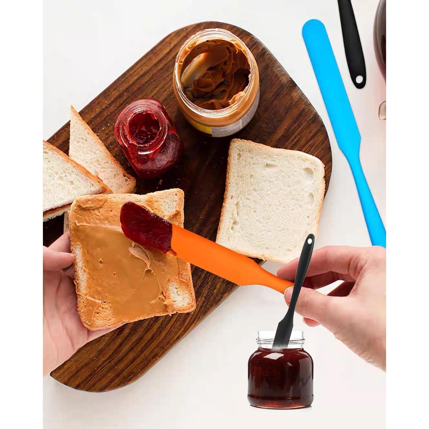 4 Espátulas de Silicona WenTigDY Resistente al Calor Apta Lavavajillas