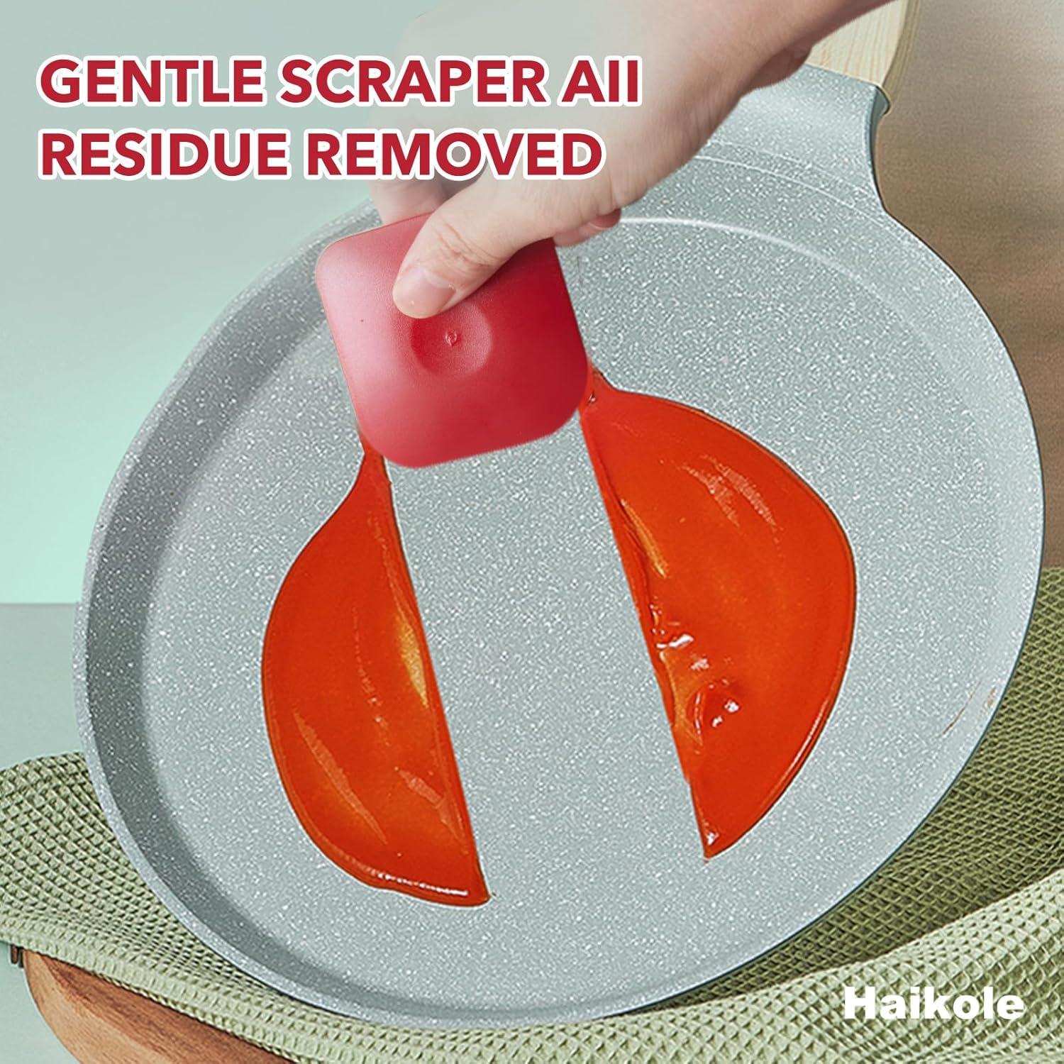 Juego de Raspadores de Plástico Haikole 5 Piezas para Cocina