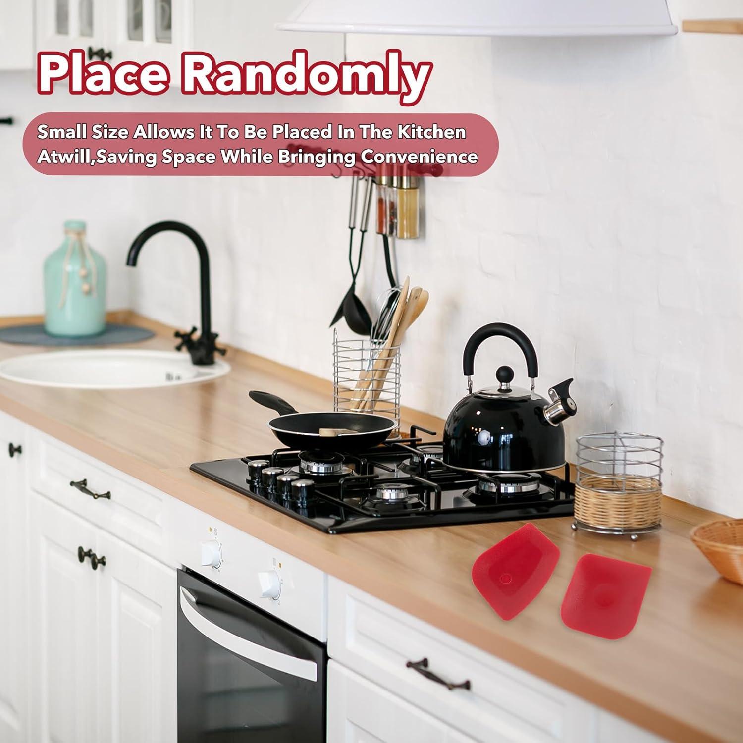 Juego de Raspadores de Plástico Haikole 5 Piezas para Cocina