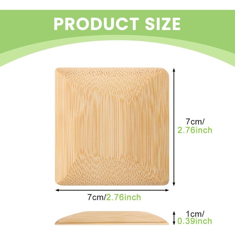 6 Raspadores de Bambú Velarionna para Limpiar Utensilios 7cm