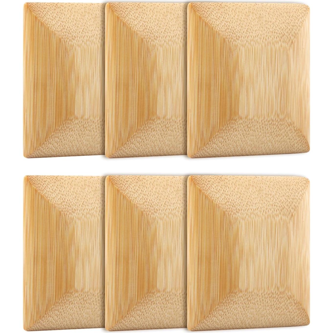 6 Raspadores de Bambú Velarionna para Limpiar Utensilios 7cm