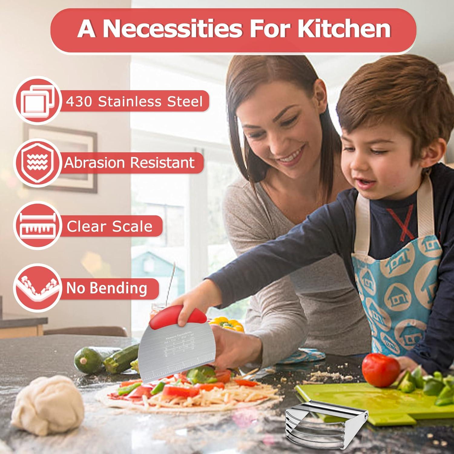 Cortador de Masa Choicy de Acero Inoxidable 10.16 cm Rojo