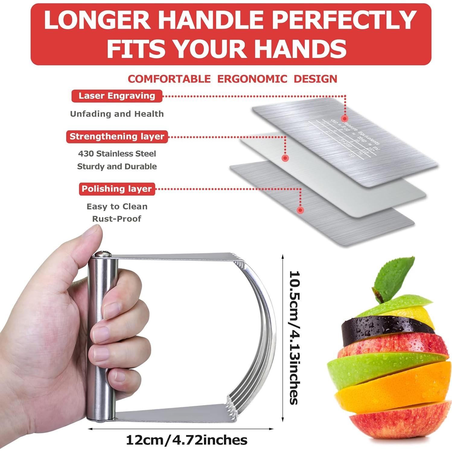 Cortador de Masa Choicy de Acero Inoxidable 10.16 cm Rojo