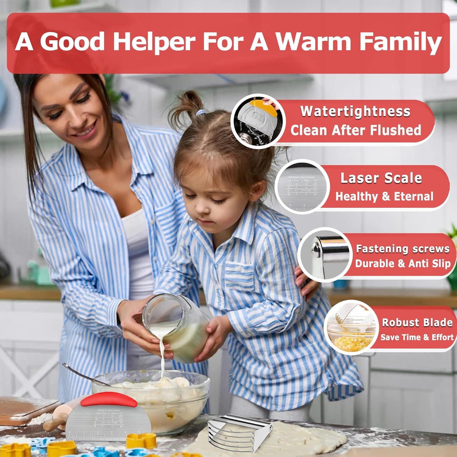 Cortador de Masa Choicy de Acero Inoxidable 10.16 cm Rojo