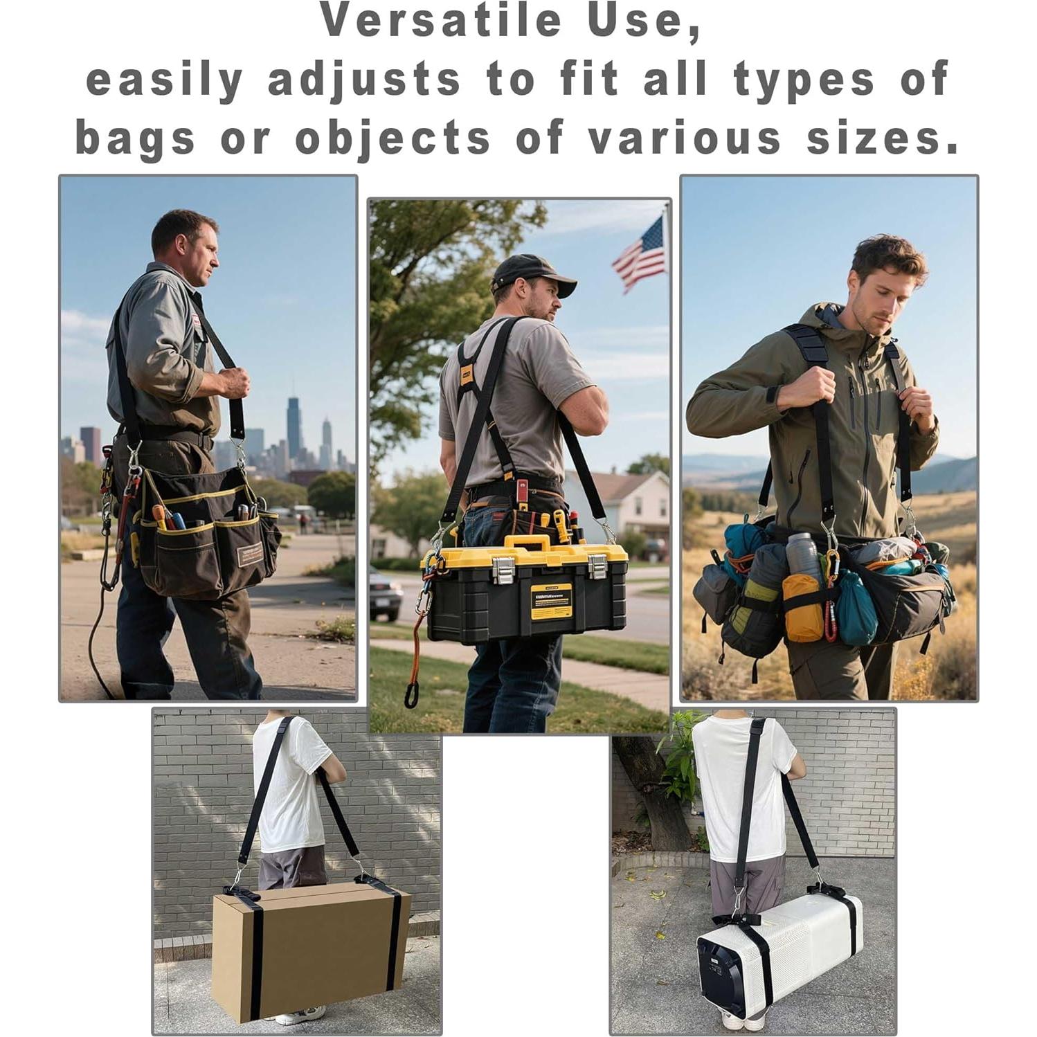 Correa de Hombro Ajustable OeckuXIY hasta 45 kg 122-188 cm