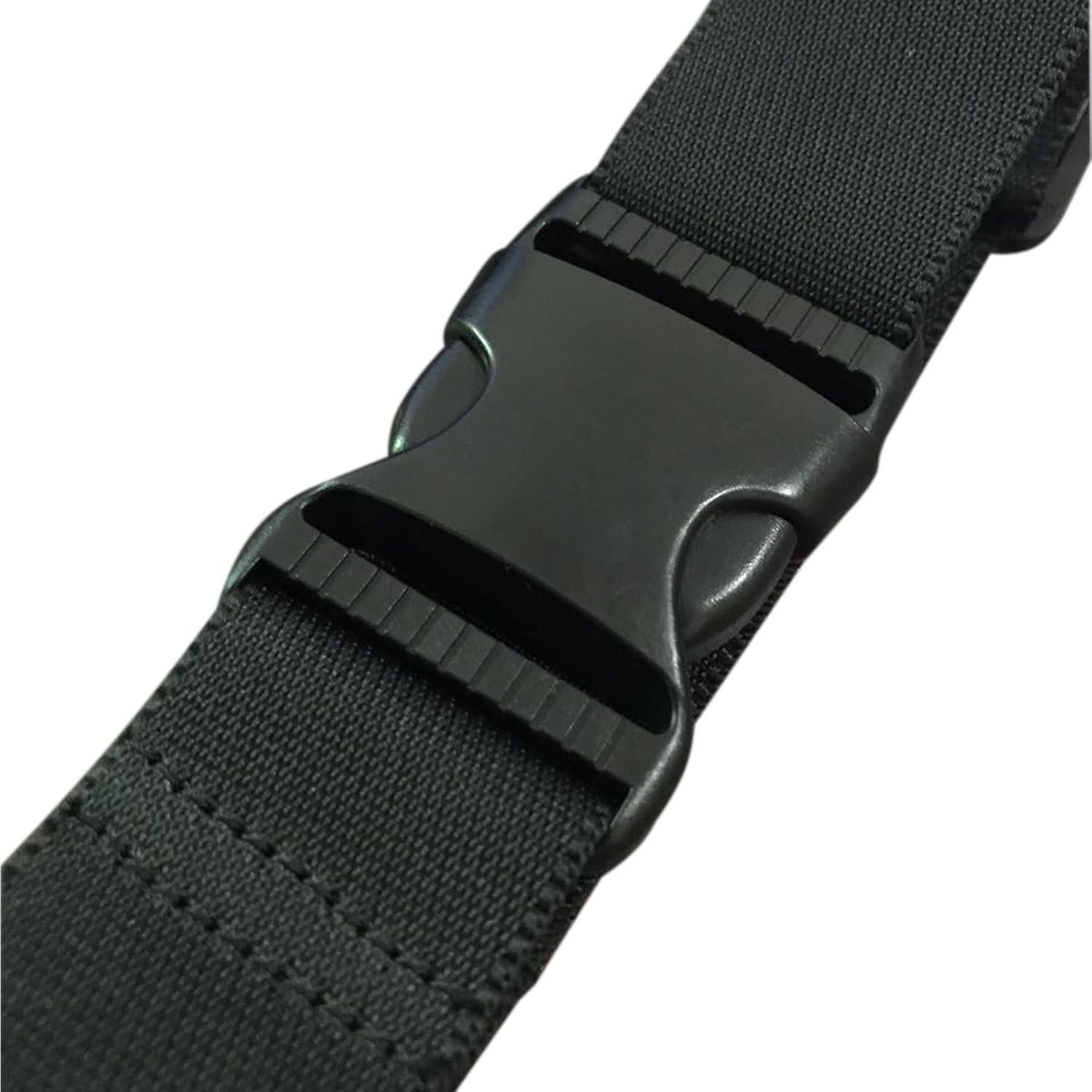 Correa de Equipaje Ajustable Monochef 2 Pcs Negra TSA