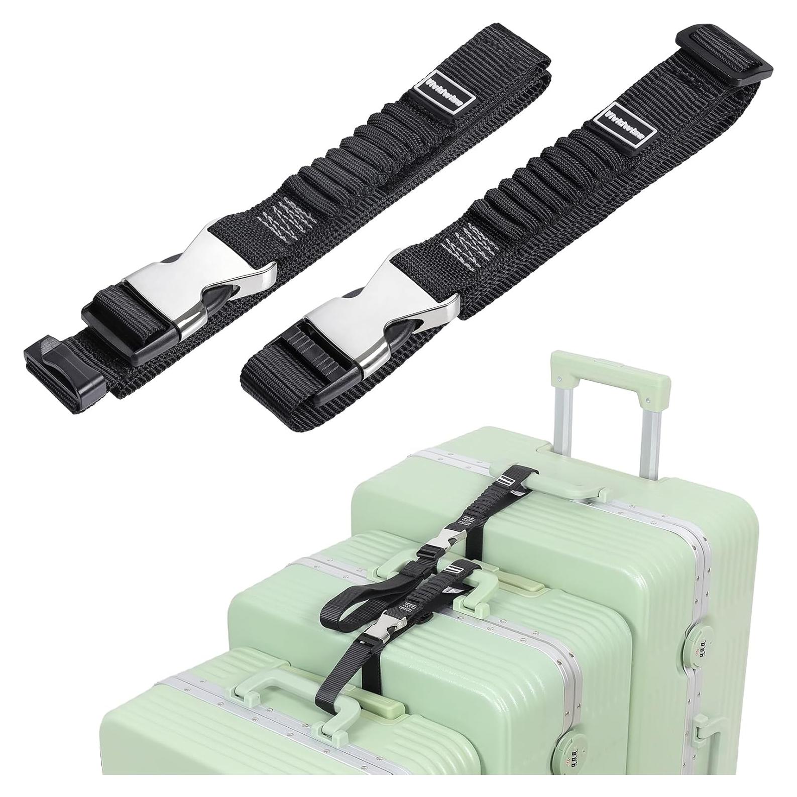 Correas de Equipaje Vividwise Ajustables 86.4-111.8 cm Negro