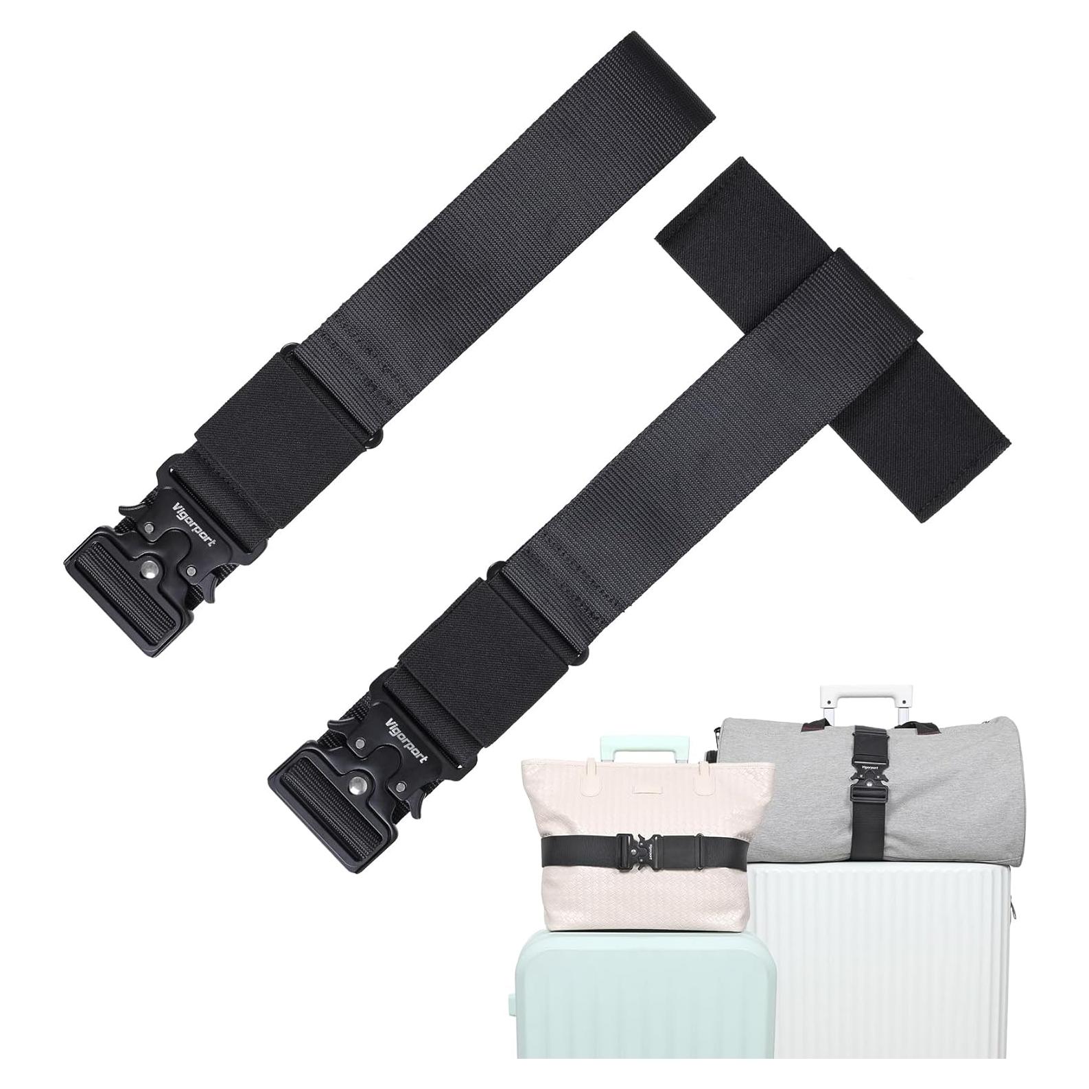 Cinturón de Viaje Vigorport Ajustable para Equipaje - Paquete de 2