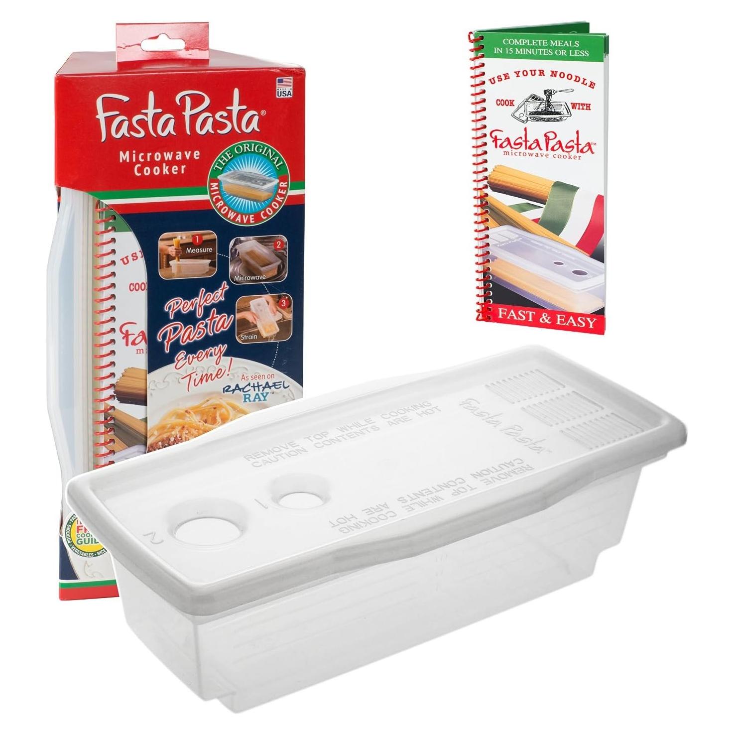 Cocinero de Pasta de Microondas Fasta Pasta Rojo 1.2L