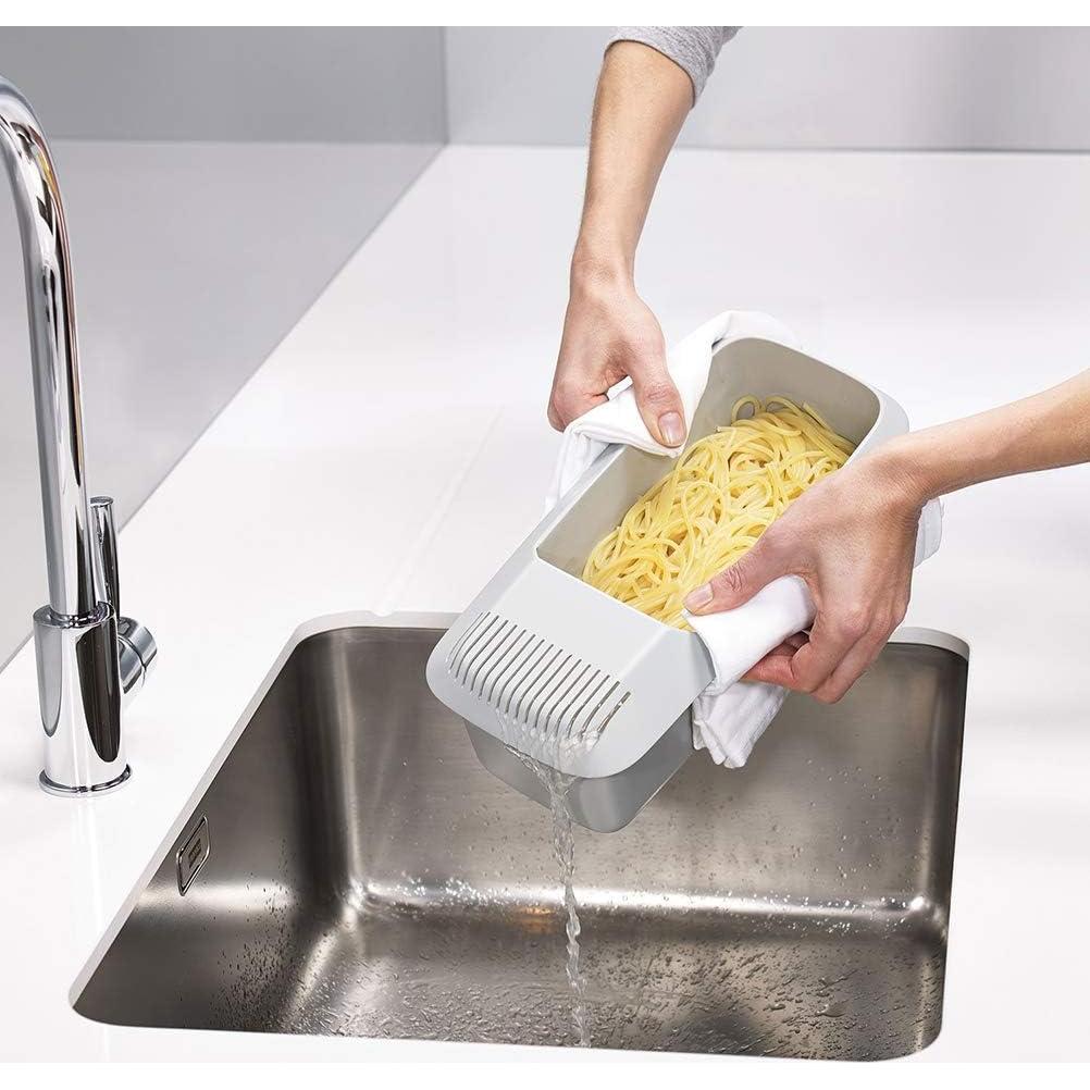 Cocinero de Pasta de Microondas Mrisata 30x14 cm con Tapa Coladora