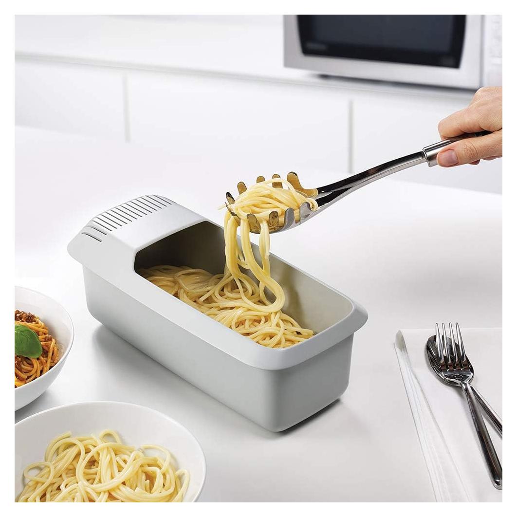 Cocinero de Pasta con Colador Zerone 30x10 cm Blanco