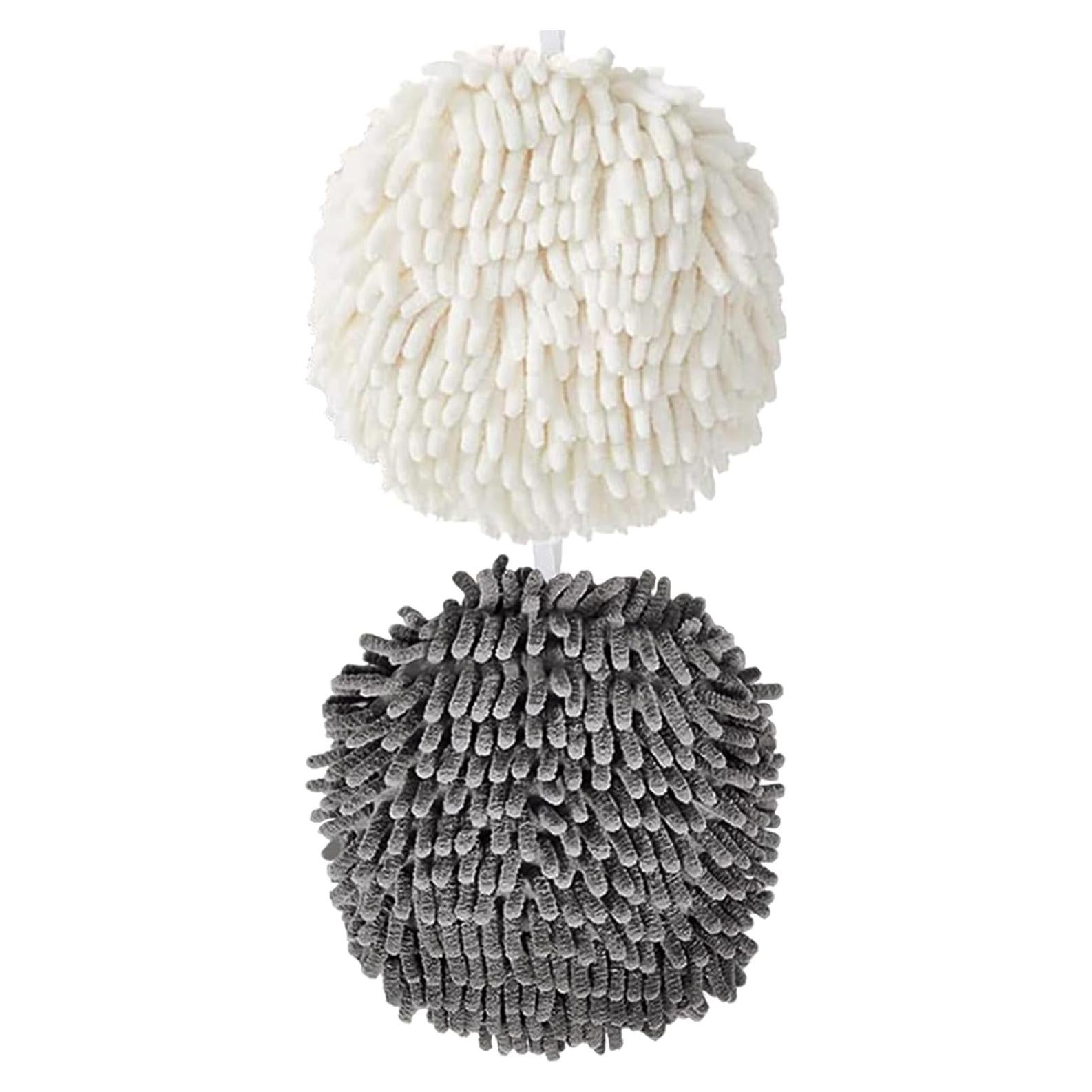 Paquete de 2 Toallas de Mano Chenille Microfibra 18x18 cm