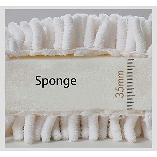 Toallas de Mano Chenille MAYITBE Grises Suaves y Absorbentes - 2 Unidades