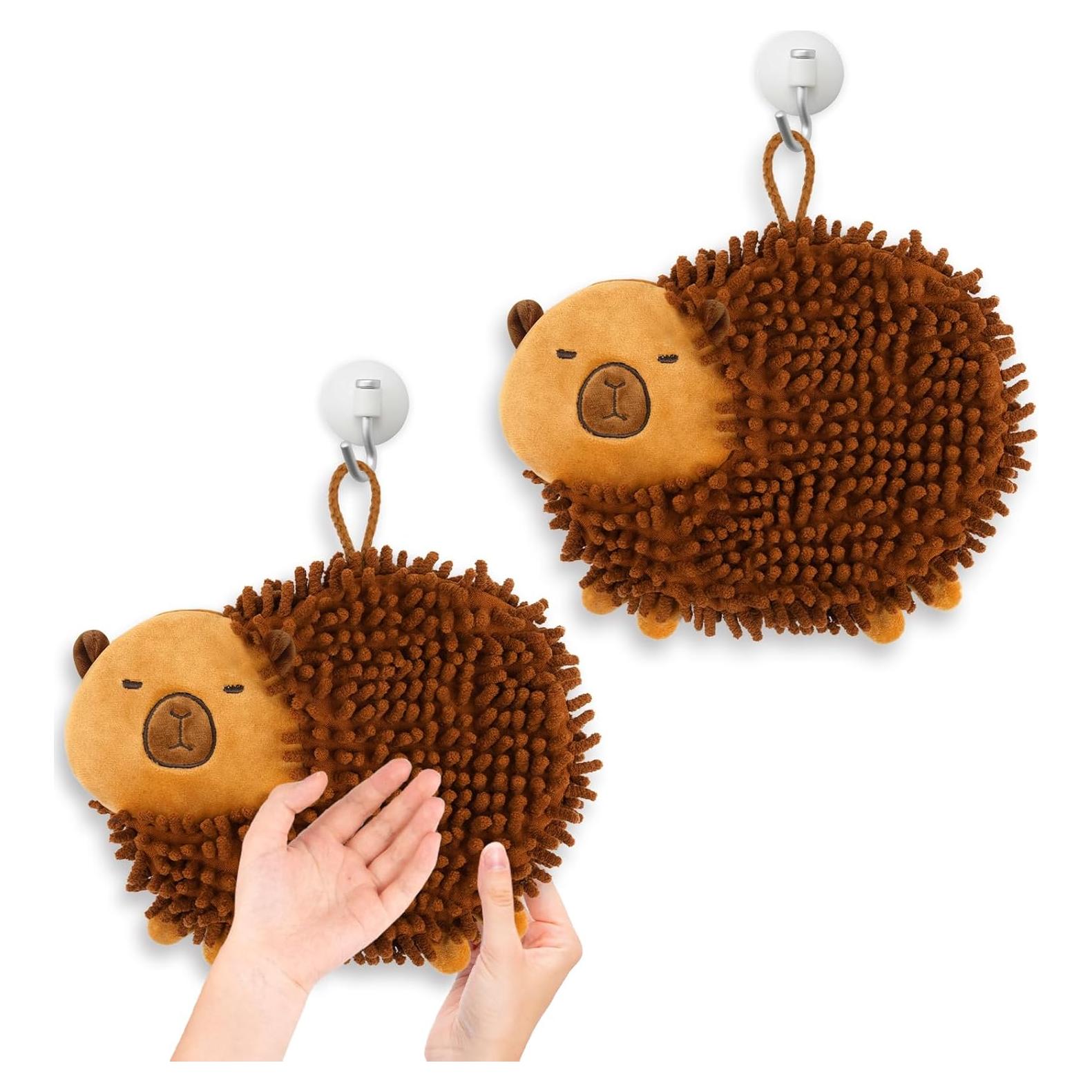 Toallas de Mano de Microfibra Prewplam - 2 Pcs Capibara