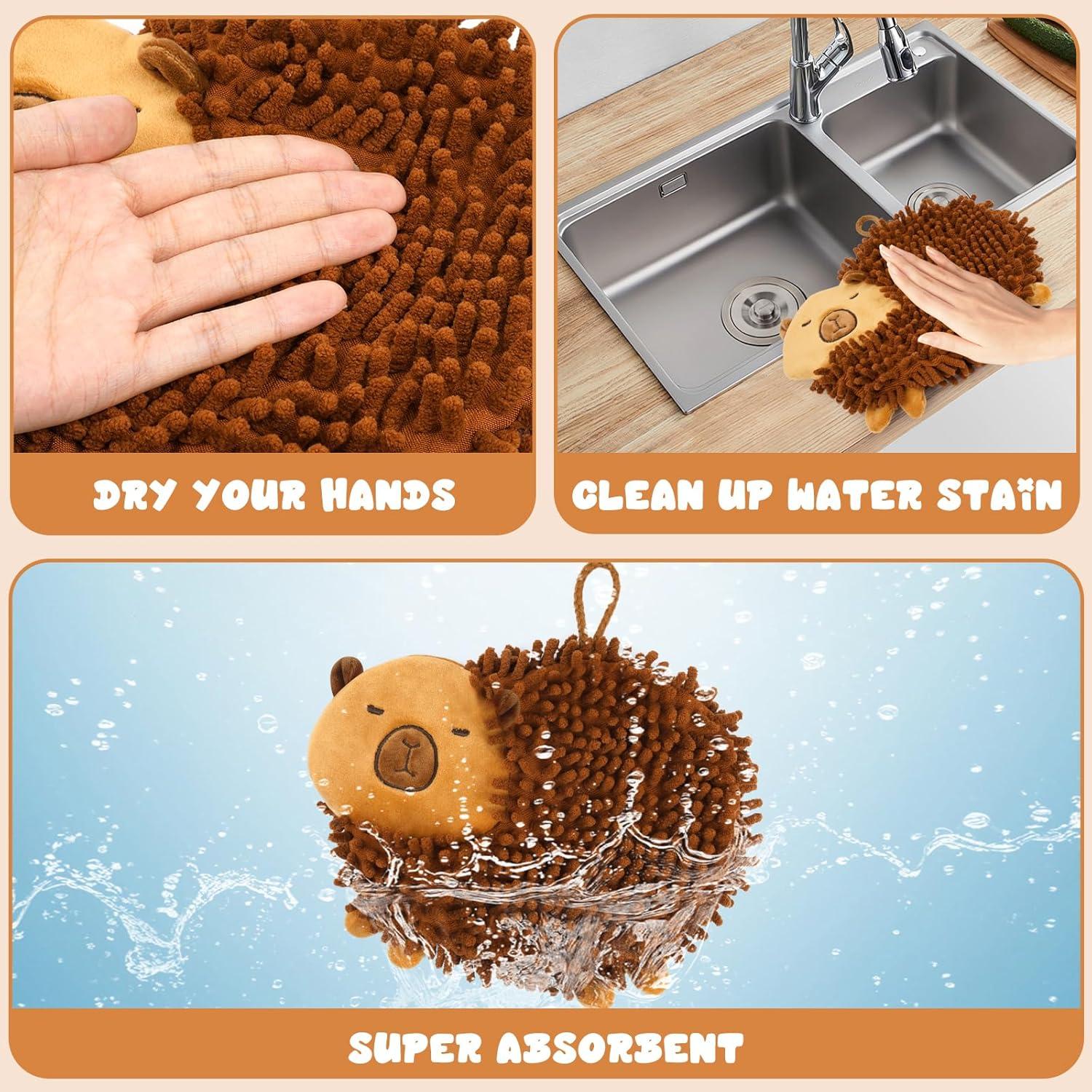 Toallas de Mano de Microfibra Prewplam - 2 Pcs Capibara