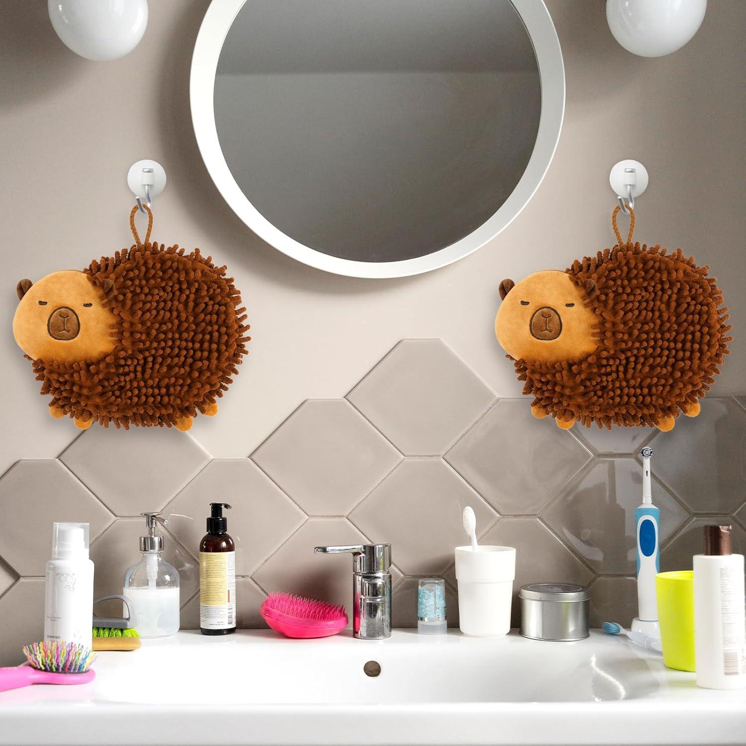 Toallas de Mano de Microfibra Prewplam - 2 Pcs Capibara