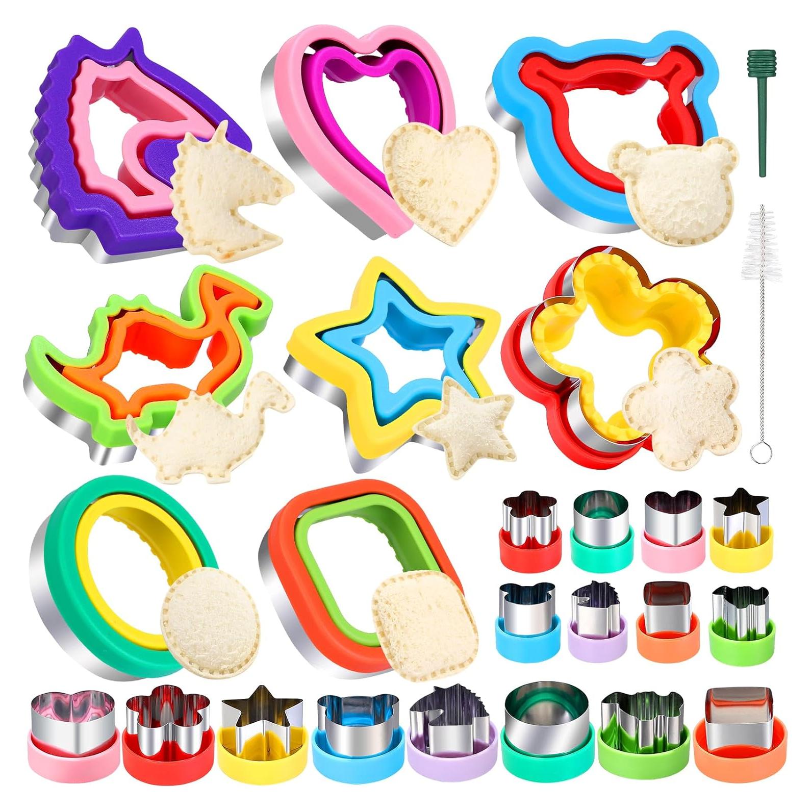 Cortadores de Sándwich LAXIZAR 26 Pcs Multicolor Acero Inoxidable