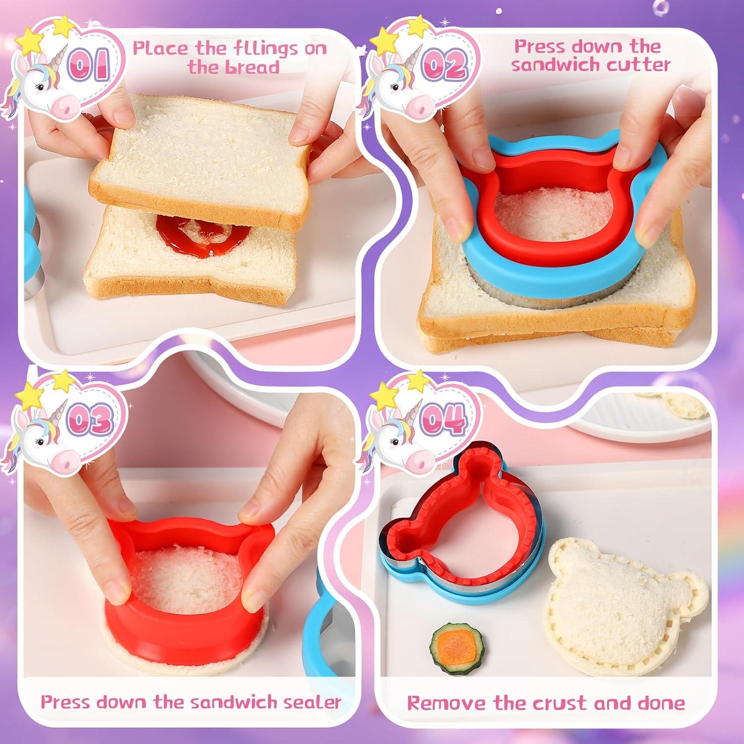 Cortadores de Sándwich LAXIZAR 26 Pcs Multicolor Acero Inoxidable