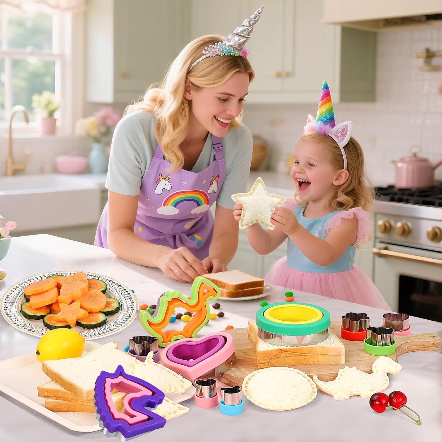 Cortadores de Sándwich LAXIZAR 26 Pcs Multicolor Acero Inoxidable